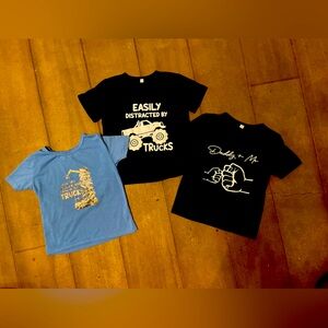 3 T-shirts. Boys size 4-5